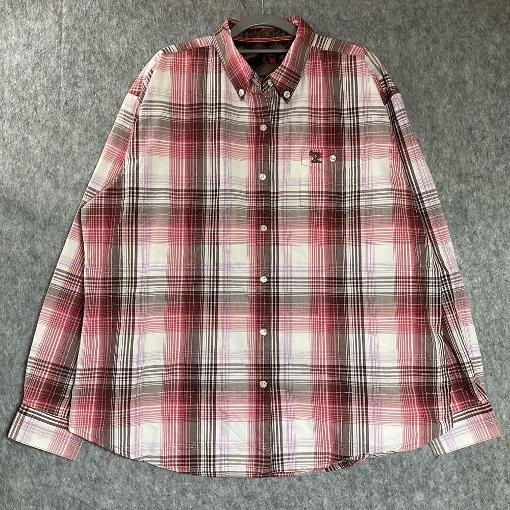 TwentyX Western Shirt Womens 2XL Red Plaid Button Down Long Sleeve Cowgirl Rodeo